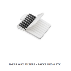 N-ear wax filter 8 stk.